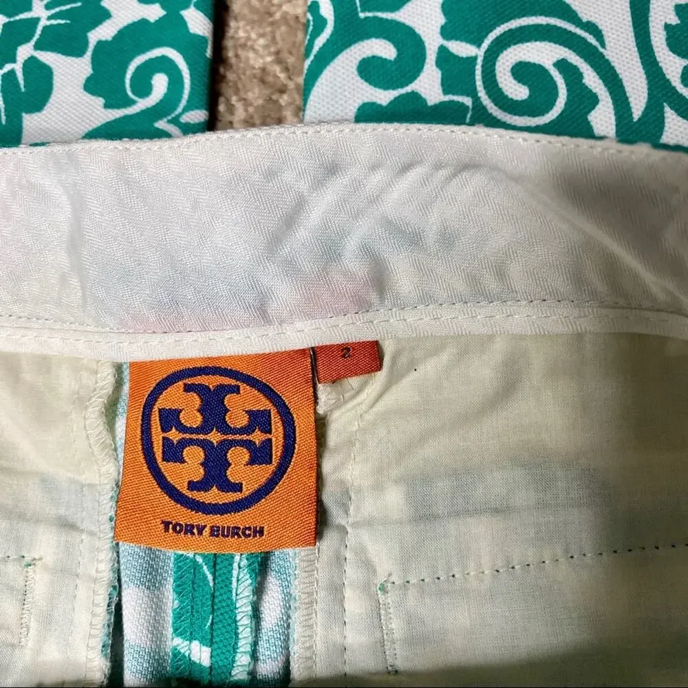 NWOT Tory Burch Walton Printed Pants Size 2